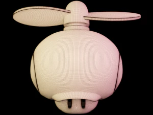 Propelle Mushroom Mario 3D Model