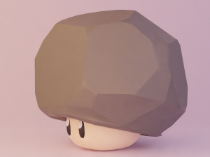 Rock Mushroom 3D Model