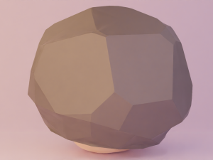 Rock Mushroom 3D Model