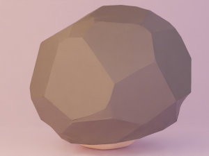 Rock Mushroom 3D Model