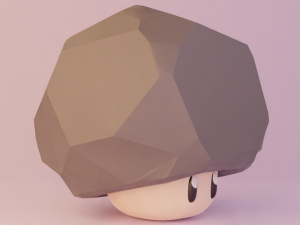 Rock Mushroom 3D Model