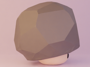 Rock Mushroom 3D Model