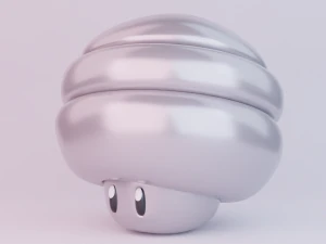 Spring Mushroom Mario 3D Model