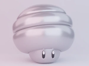 Spring Mushroom Mario 3D Model