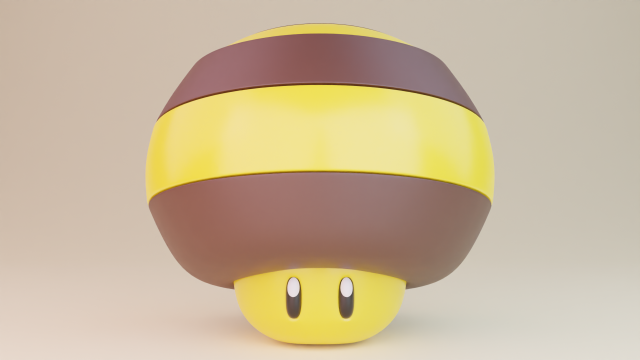 Bee Mushroom Model 3D .c4d .max .obj .3ds .fbx .stl .blend 
