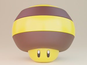 Bee Mushroom 3D Model