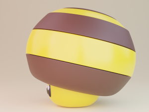 Bee Mushroom Model 3D