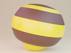 Bee Mushroom Model 3D