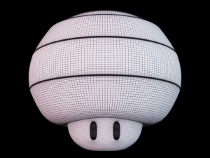 Bee Mushroom Model 3D
