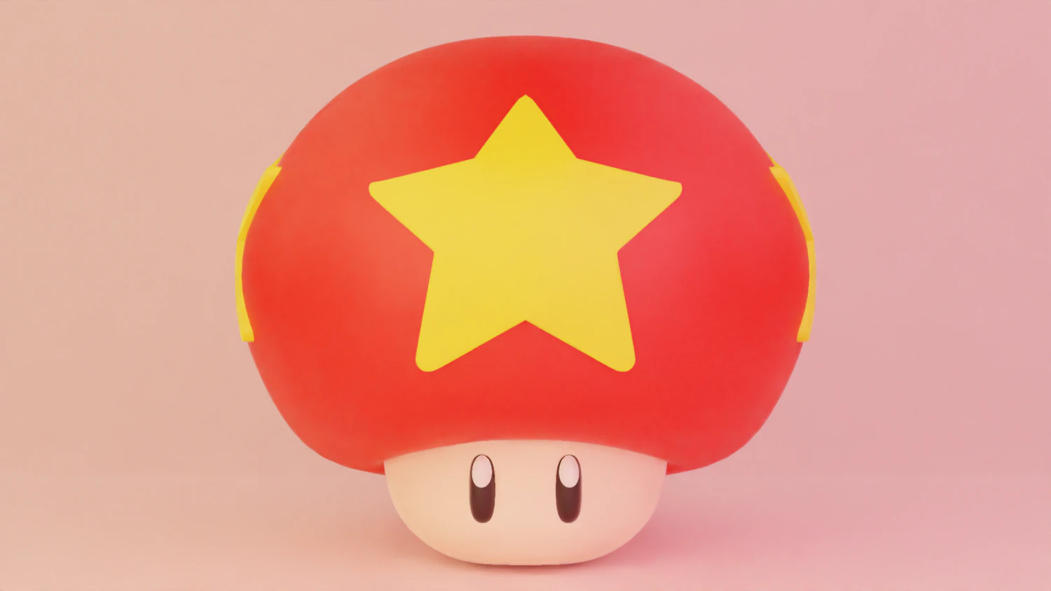 Life Mushroom Mario 3D Model .c4d .max .obj .3ds .fbx .stl .blend 