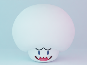 Boo Mushroom Mario 3D-Modell