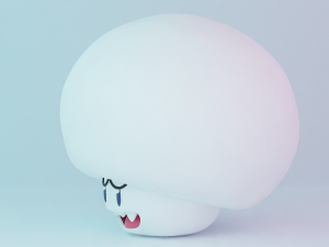 Boo Mushroom Mario Modelo 3D