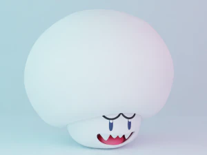 Boo Mushroom Mario 3D Model