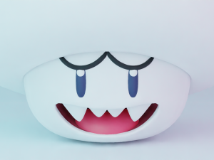 Boo Mushroom Mario Modelo 3D