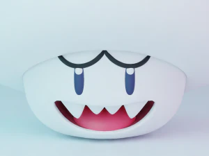 Boo Mushroom Mario 3D Model