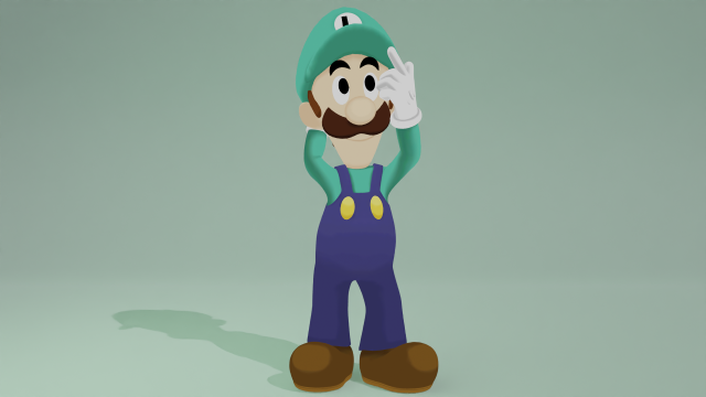 Luigi Modelo 3D .c4d .max .obj .3ds .fbx .stl .blend 