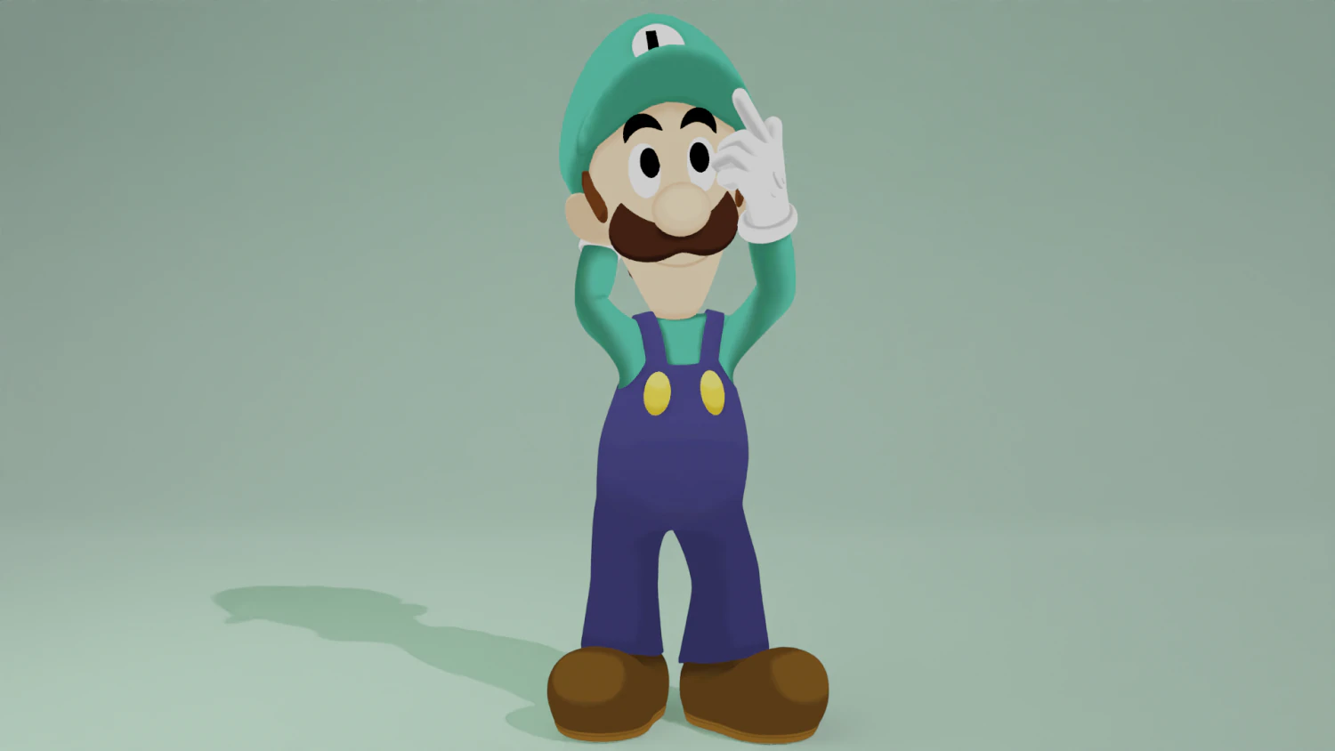 Luigi 3D Model .c4d .max .obj .3ds .fbx .stl .blend