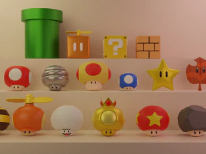Super Mario Collection 3D Model