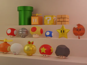 Super Mario Collection 3D Model