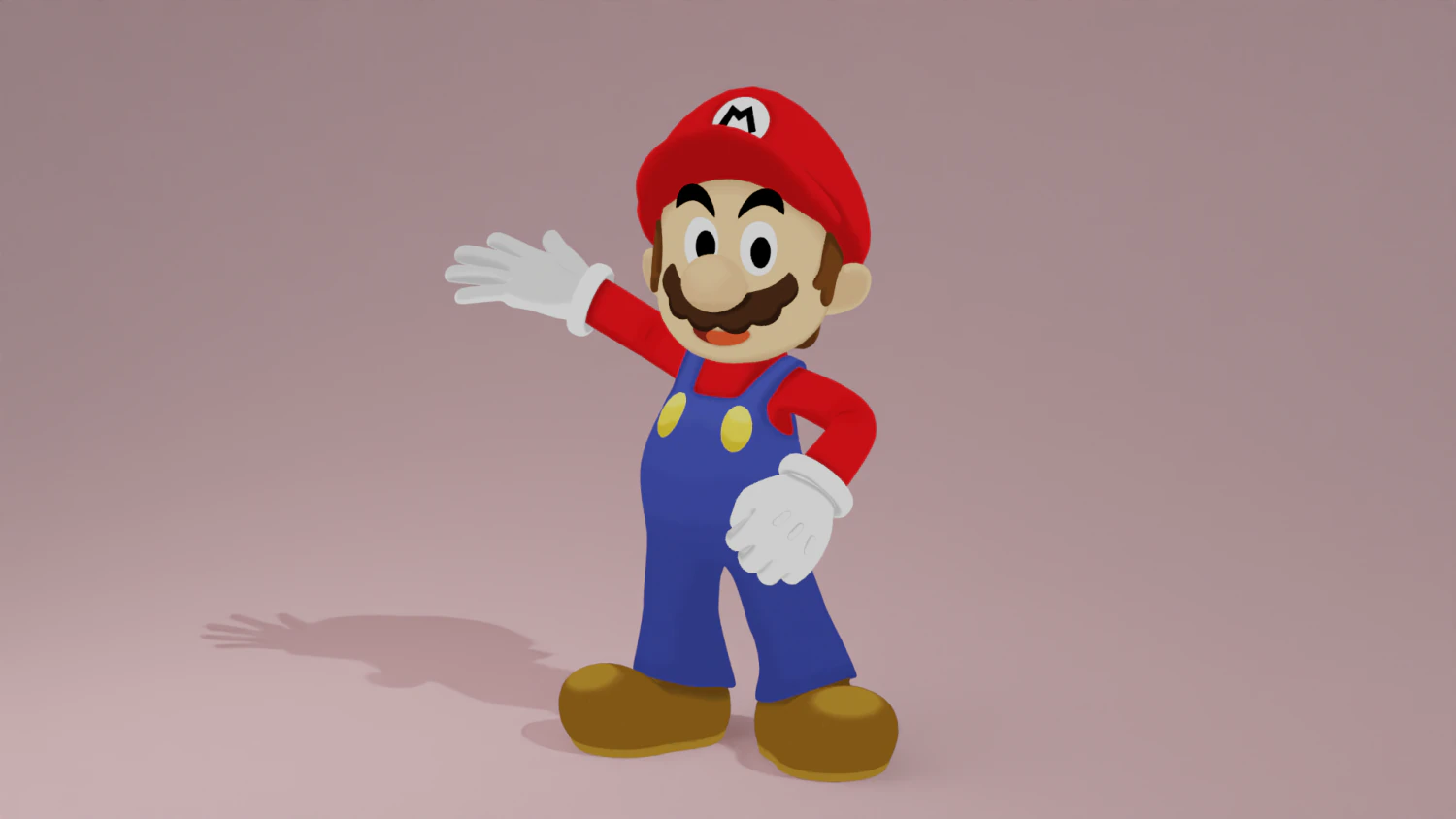 Mario 3D Model .c4d .max .obj .3ds .fbx .stl .blend 