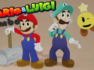 मारियो और लुइगी 3D मॉडल