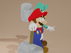 Mario and Luigi Model 3D