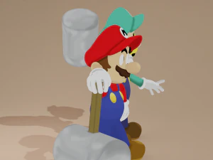 Mario and Luigi 3D Model