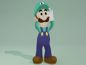 Mario and Luigi 3D Model
