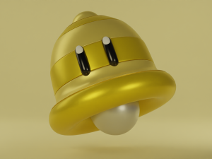 Super Bell Mario Modelo 3D