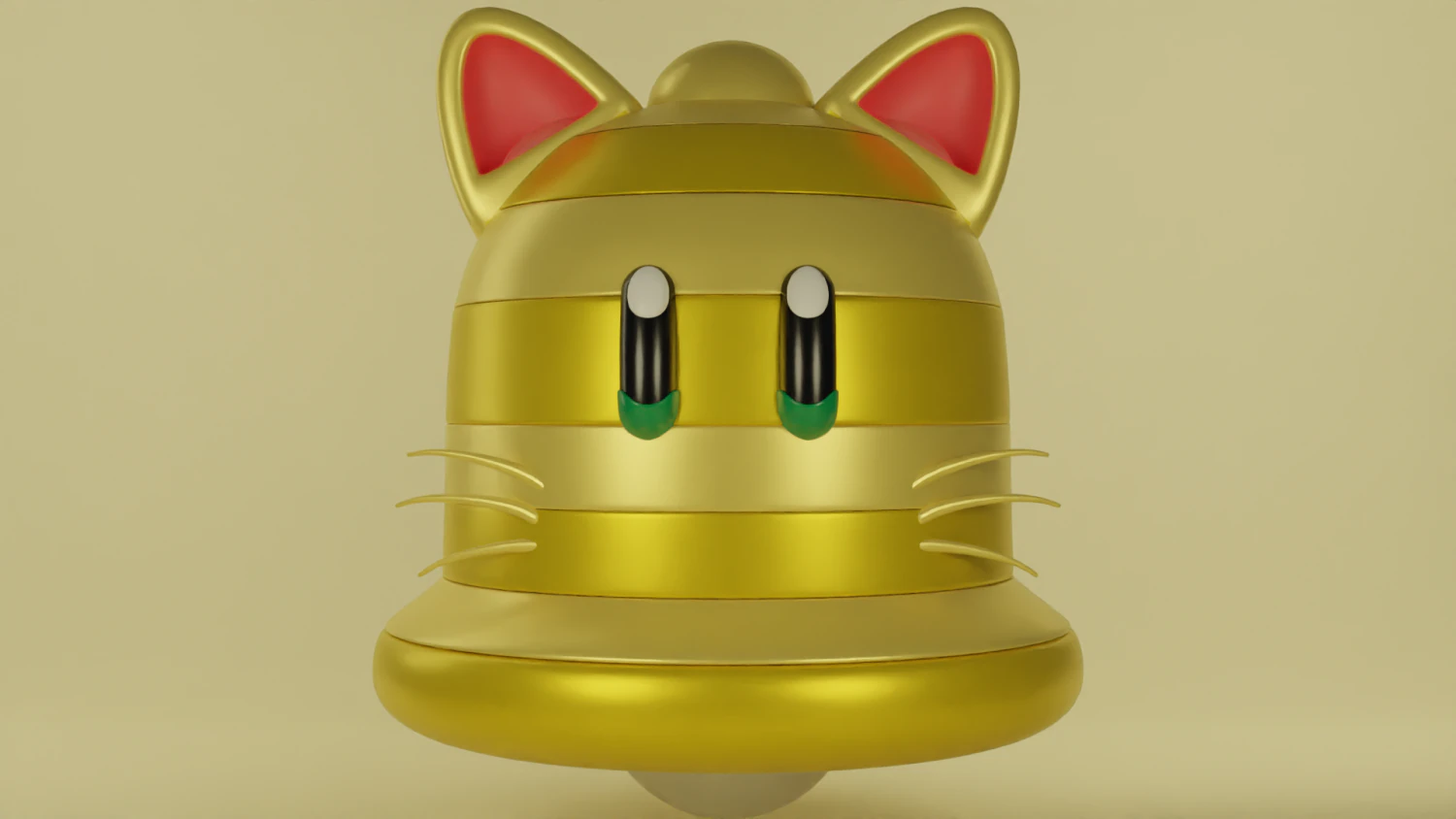 Giga Bell Mario 3D Model .c4d .max .obj .3ds .fbx .stl .blend 