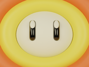 Fire flower Mario 3D Модель
