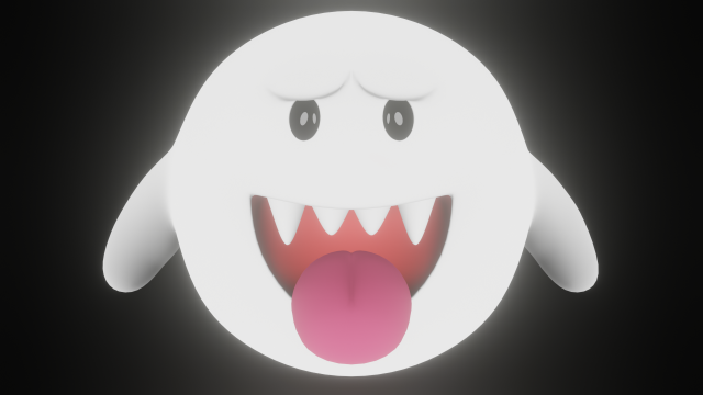 Boo Mario Modèle 3D .c4d .max .obj .3ds .fbx .stl .blend 