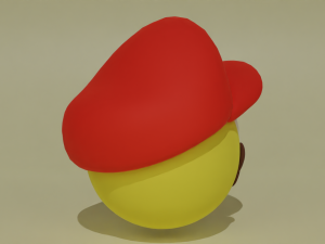 Emoji Mario 3D Model