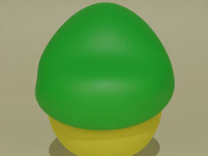 Emoji Luigi 3D Model