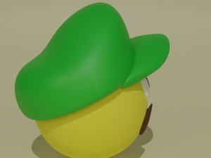 Emoji Luigi Model 3D