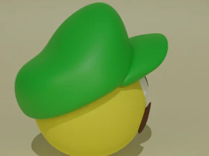 Emoji Luigi 3D Model