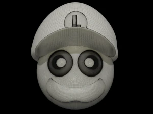 Emoji Luigi 3D Model