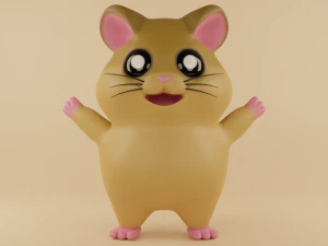 Hamster Modelo 3D