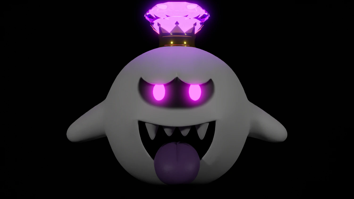 King Boo 3D Model .c4d .max .obj .3ds .fbx .stl .blend 