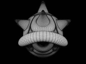 Conchas y concha azul concha espinosa Modelo 3D