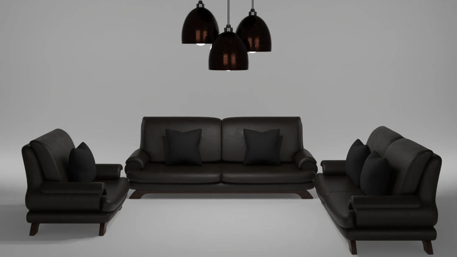 Furniture set Sofa and lights 3D Model .c4d .max .obj .3ds .fbx .stl .blend 