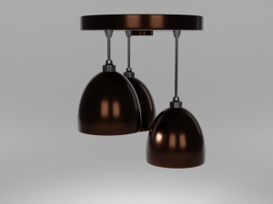Furniture set Sofa and lights 3D Model