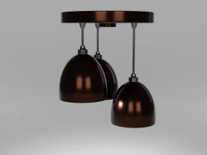Furniture set Sofa and lights 3D Model