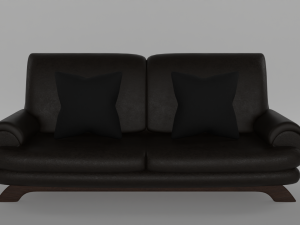Furniture set Sofa and lights 3D Model