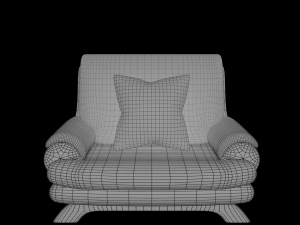 Furniture set Sofa and lights 3D Model