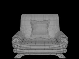 Furniture set Sofa and lights 3D Model