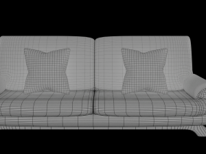 Furniture set Sofa and lights 3D Model