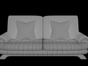 Furniture set Sofa and lights 3D Model