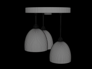 Furniture set Sofa and lights 3D Model