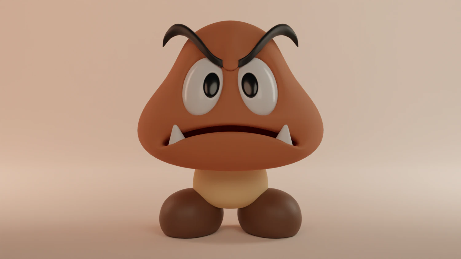 Goomba 3D Model .c4d .max .obj .3ds .fbx .stl .blend 